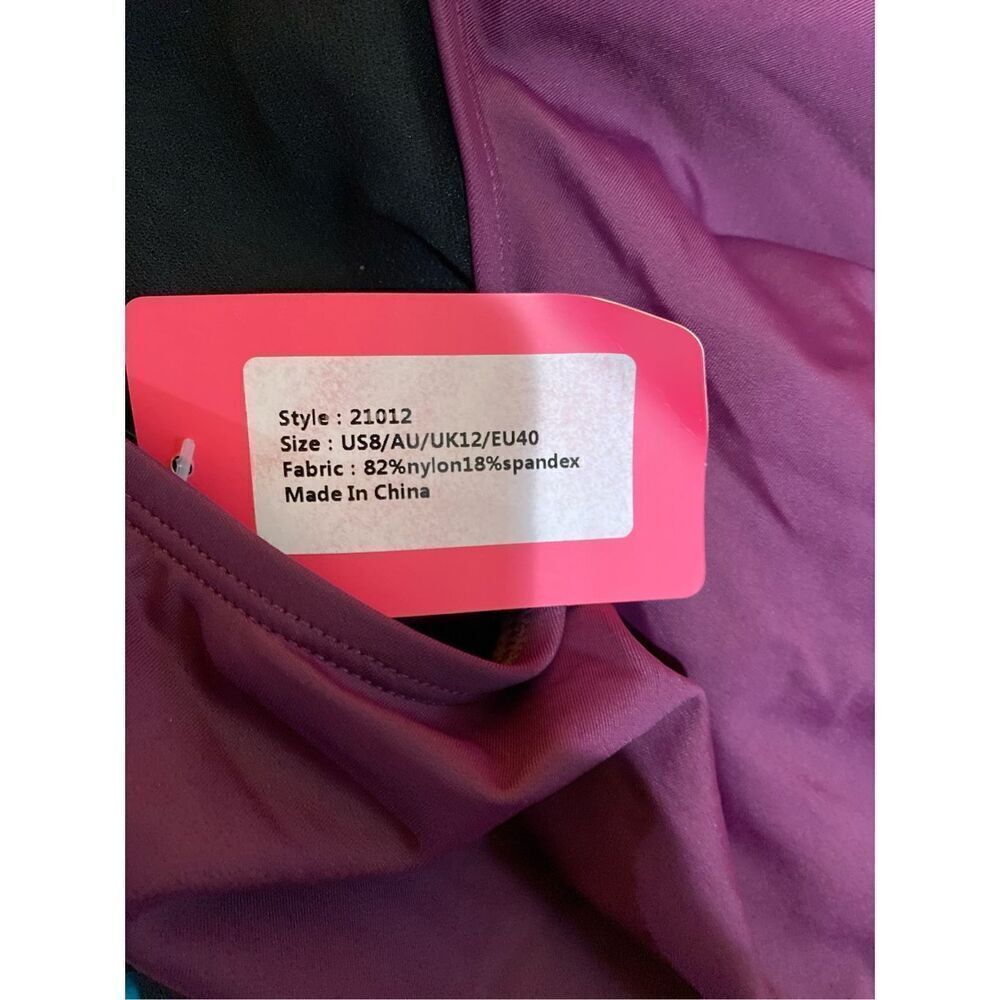 Coastal rose, NWT women’s burgundy V-neck cross back from suit size 8 - Picture 6 of 7